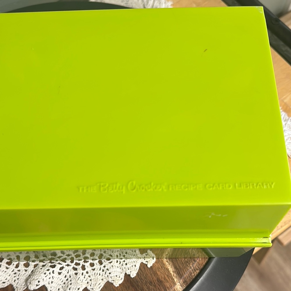 Vintage 1971 Betty Crocker Recipe Card Library in Green Box with Index - Picture 5 of 7